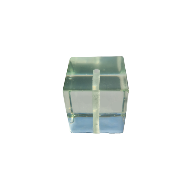 Lollyhalter Würfel Mint Transparent