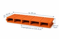Welshöhle Ton 5-fach für L-Welse 10 cm