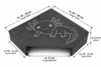 Schieferhöhle Axolotl Eckig